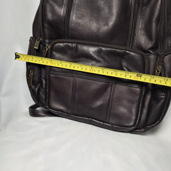 black and brown 2 tone leather backpack Straps Genuine Canvas in 4 Colors with water repellant properties Personalized Dark Brown Leather Backpack